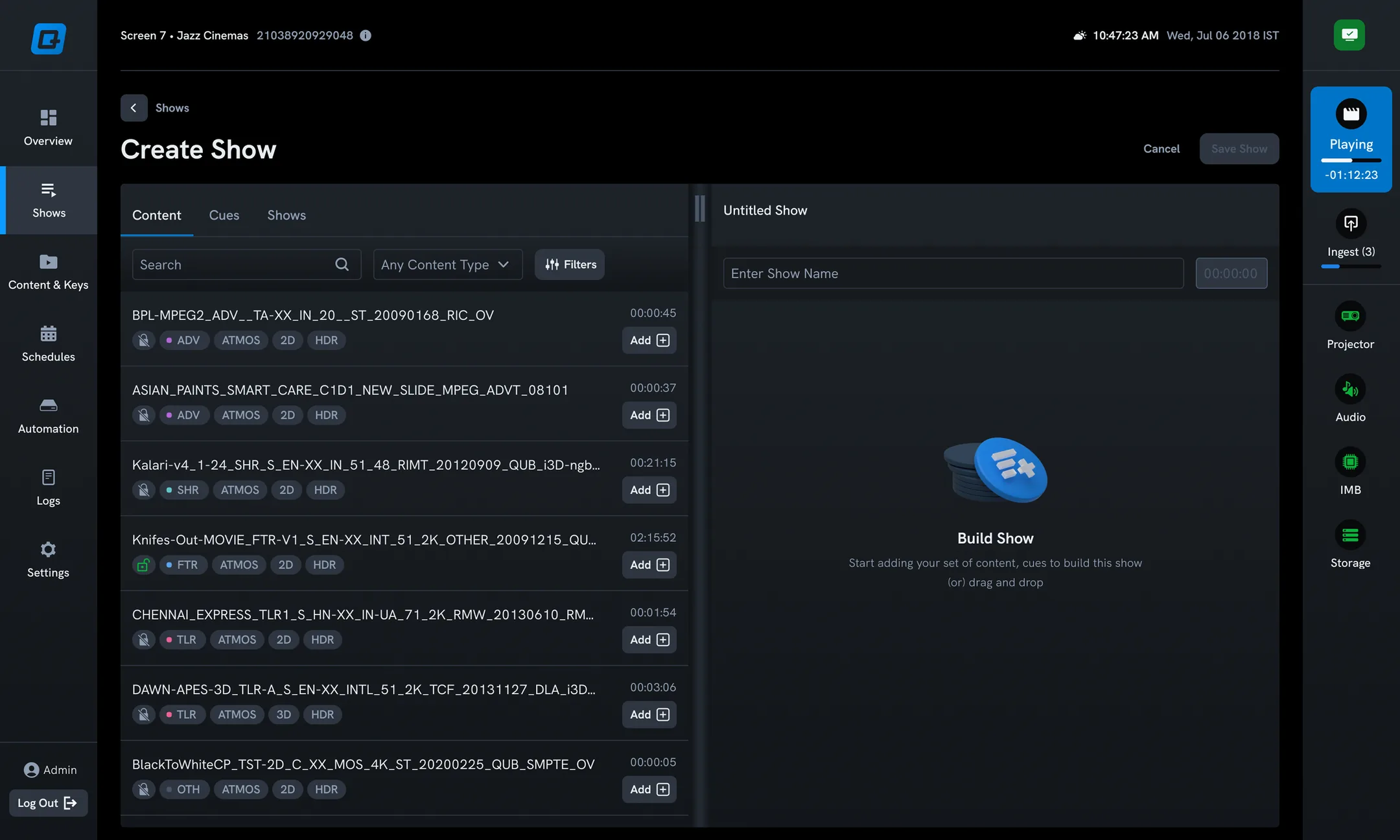Redesigned Qube XP interface